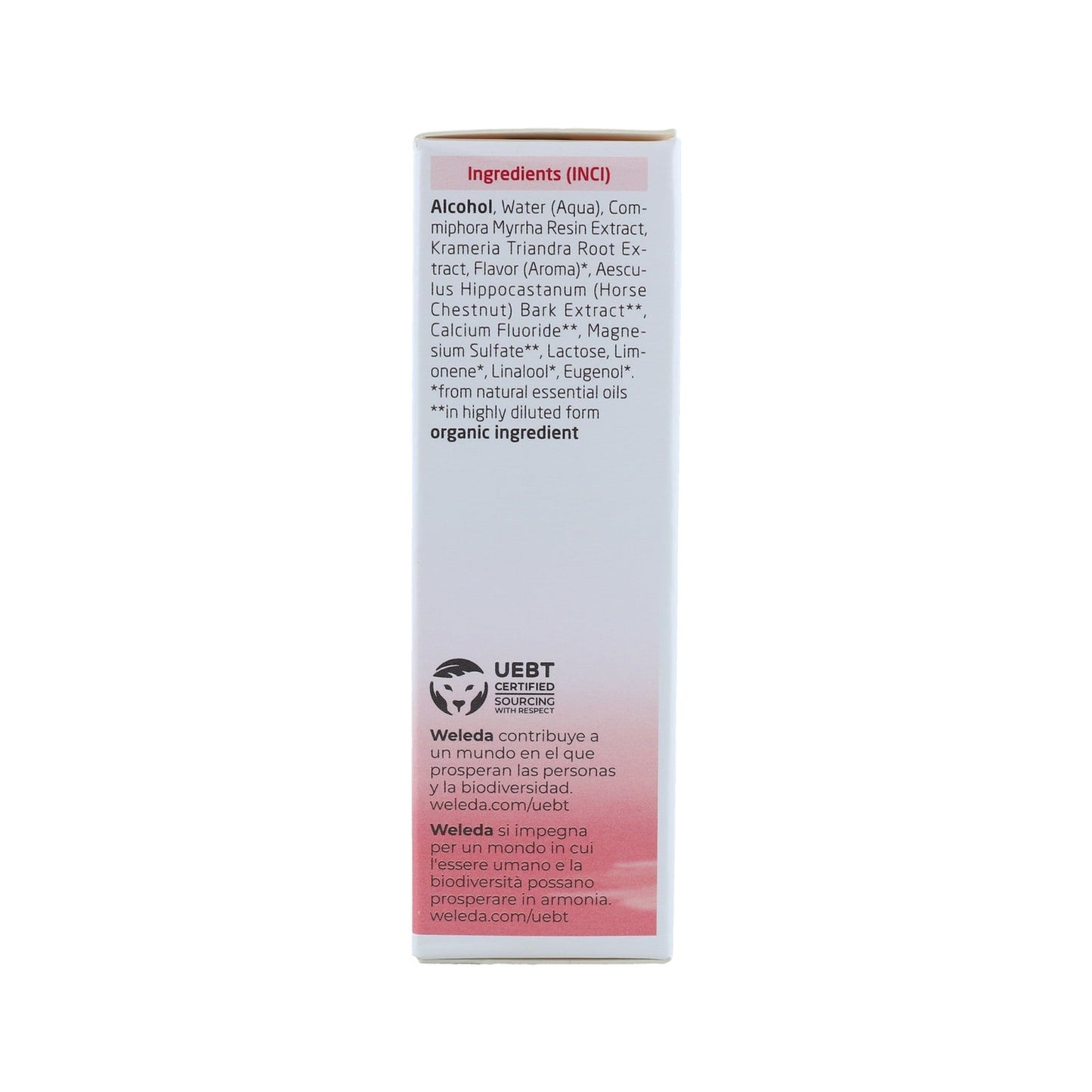 Weleda Agua Dentífrica de Ratania Sabor Menta 50ml