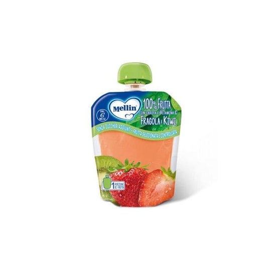 Mellin Bolsita Fresa Kiwi 6M+ Bio 90g