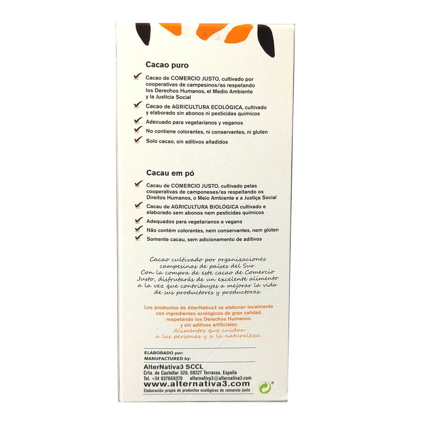 Alternativa3 Cacao Puro Premium 150g