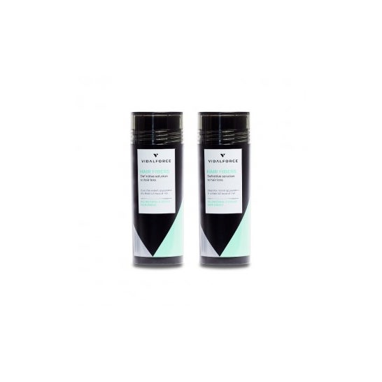 Vidalforce Pack Fibras Queratina Negro 2x30 g