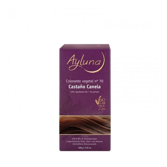 Ayluna Tinte Cabello Vegetal Nro 70 Castaño Canela 100 g