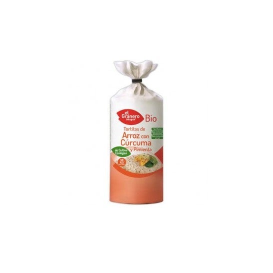 El granero Tortitas Arroz Curcuma Pimienta Bio 115 g