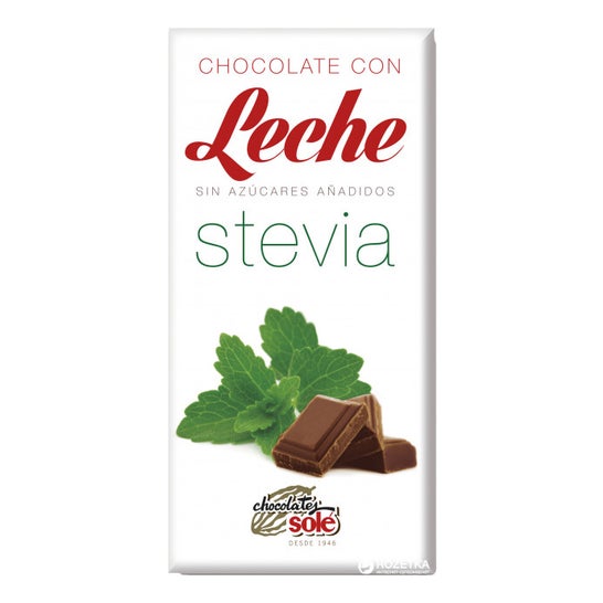 Chocolates Solé Chocolate Leche Stevia Sin gluten 100 g