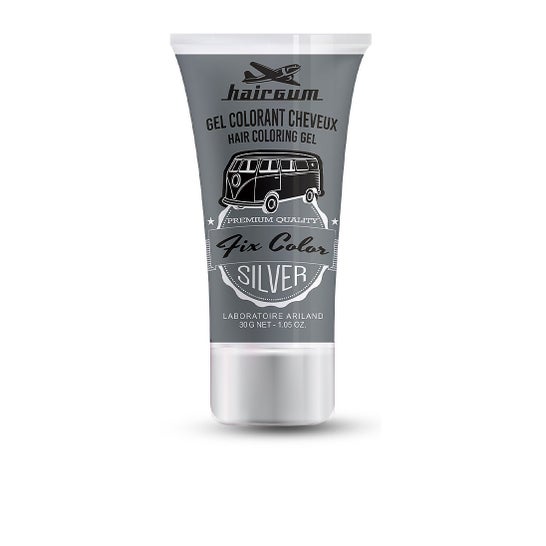 Hairgum Fix Color Gel Colorante Cabello Plateado 30 ml