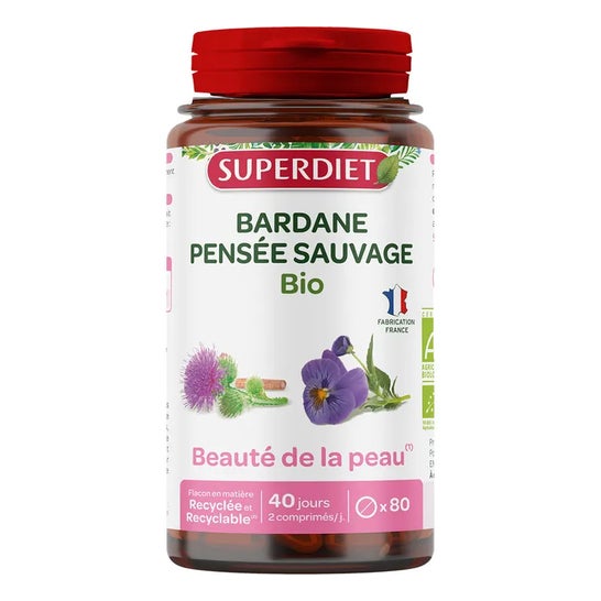 Superdiet Bardane Pensée Sauvage 80caps