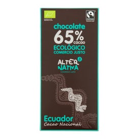 Alternativa3 Chocolate Negro Ecológico 65% Cacao Ecuador 80g