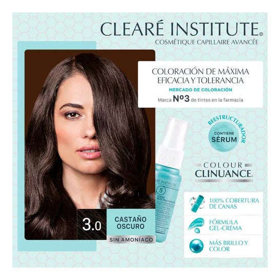 Clearé Institute Colour Clinuance 3.0 Castaño Oscuro 170ml