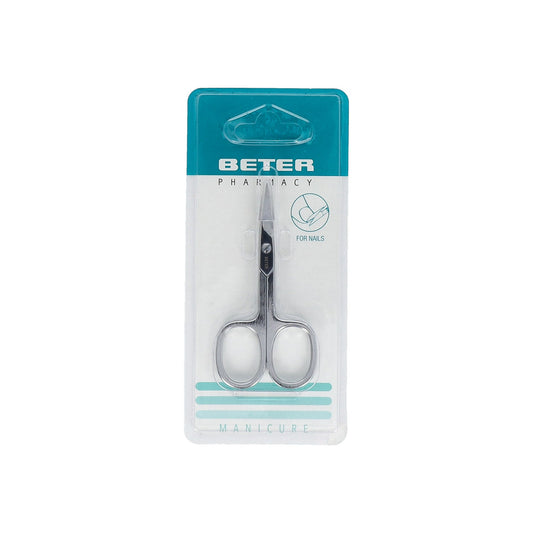 Beter tijera uñas cromada curva manicura 1ud
