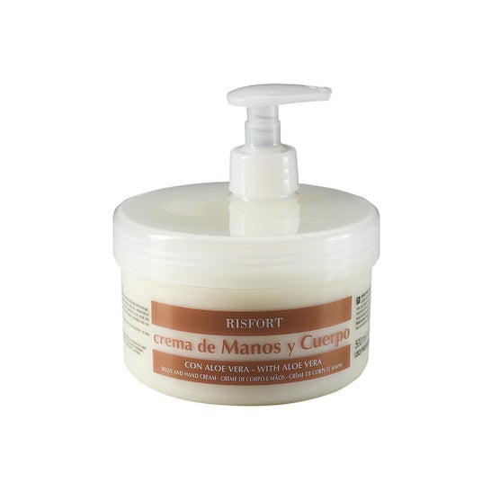 Risfort Crema de Manos y Cuerpo con Aloe Vera 500ml