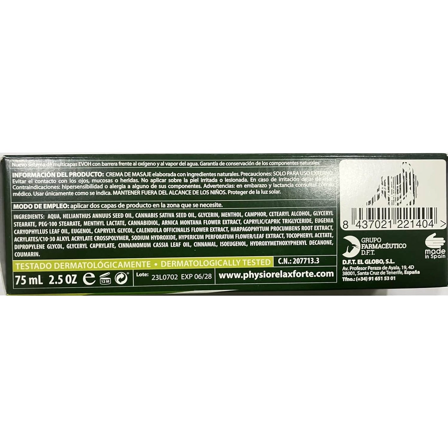 Physiorelax Cbd 1000mg 75ml