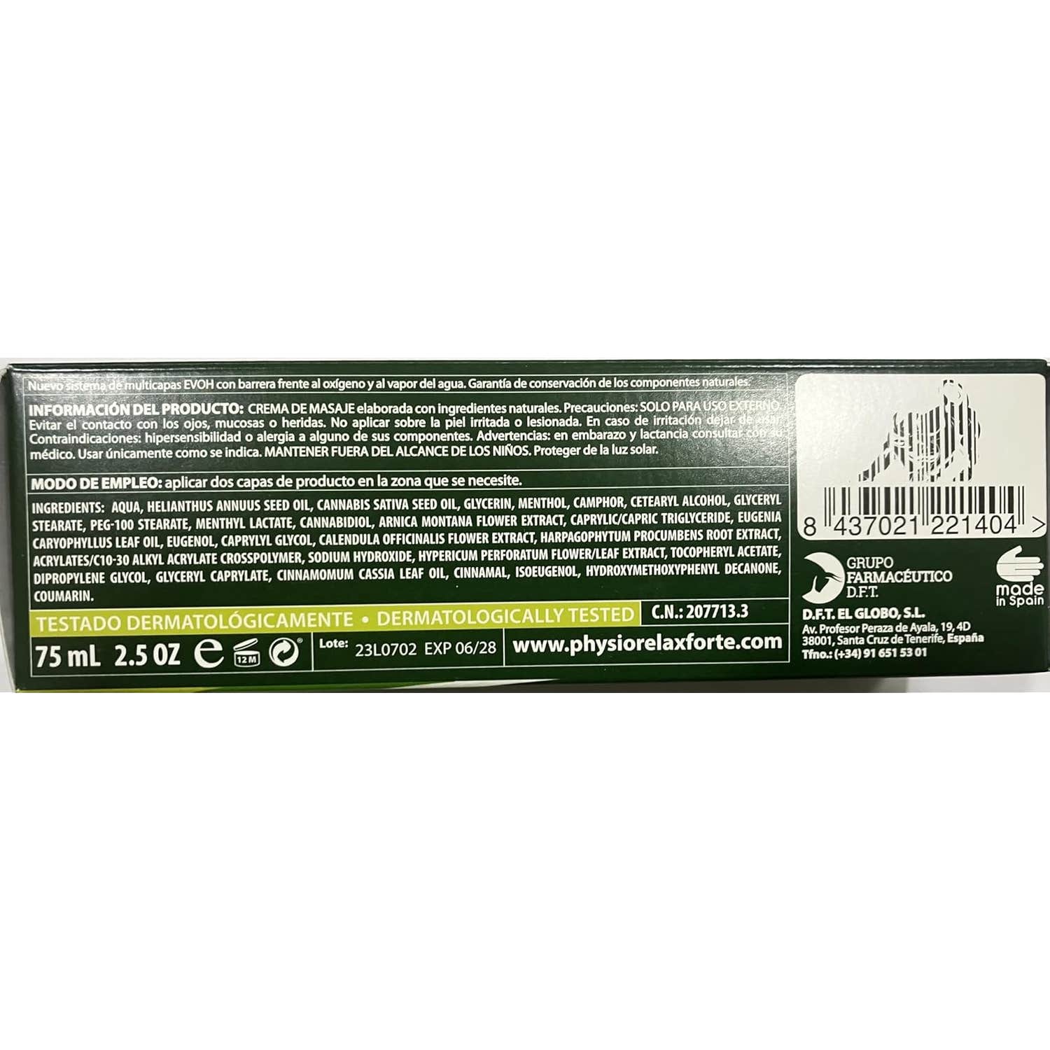 Physiorelax Cbd 1000mg 75ml