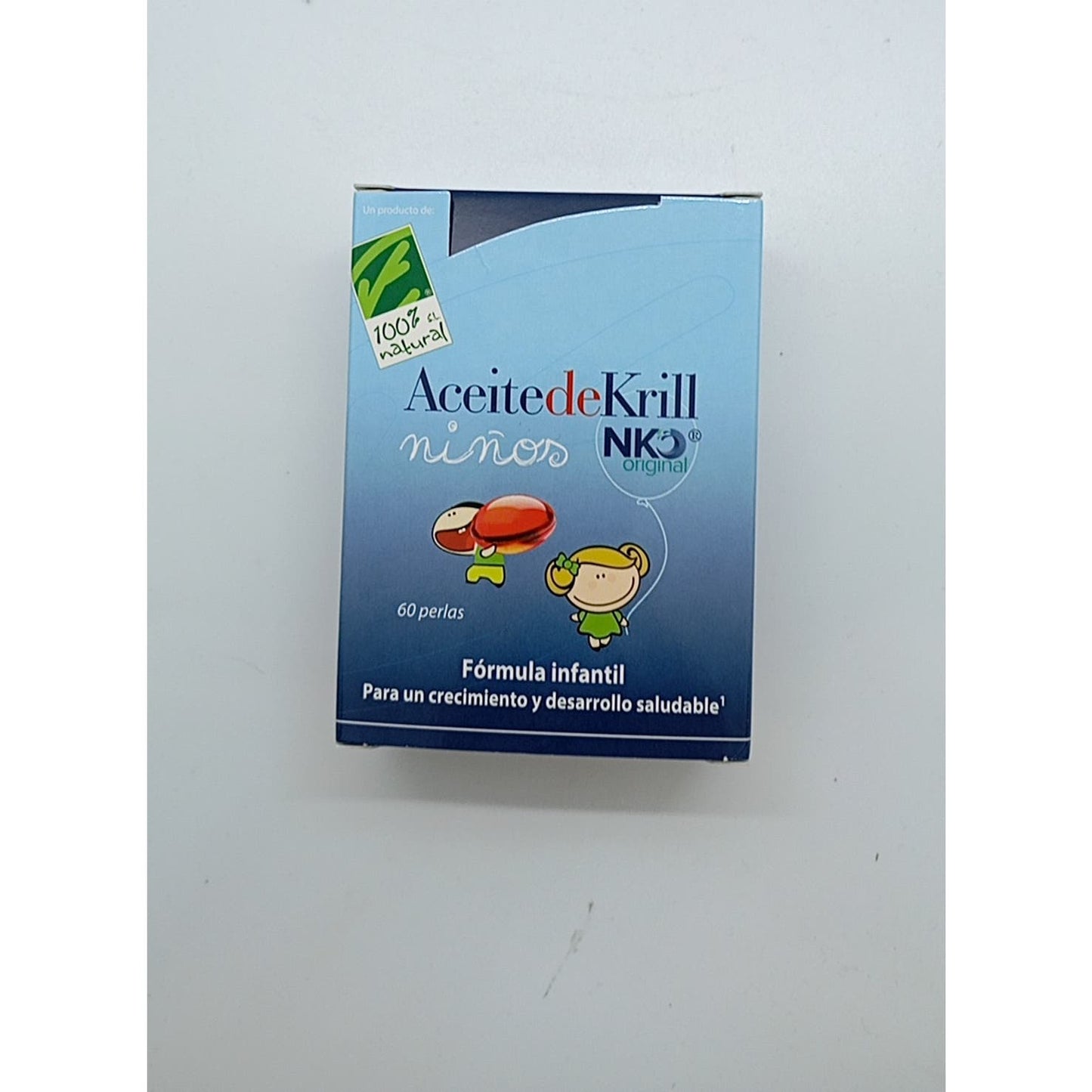 100% Natural Aceite De Krill Nko Original Niños 60 Perlas