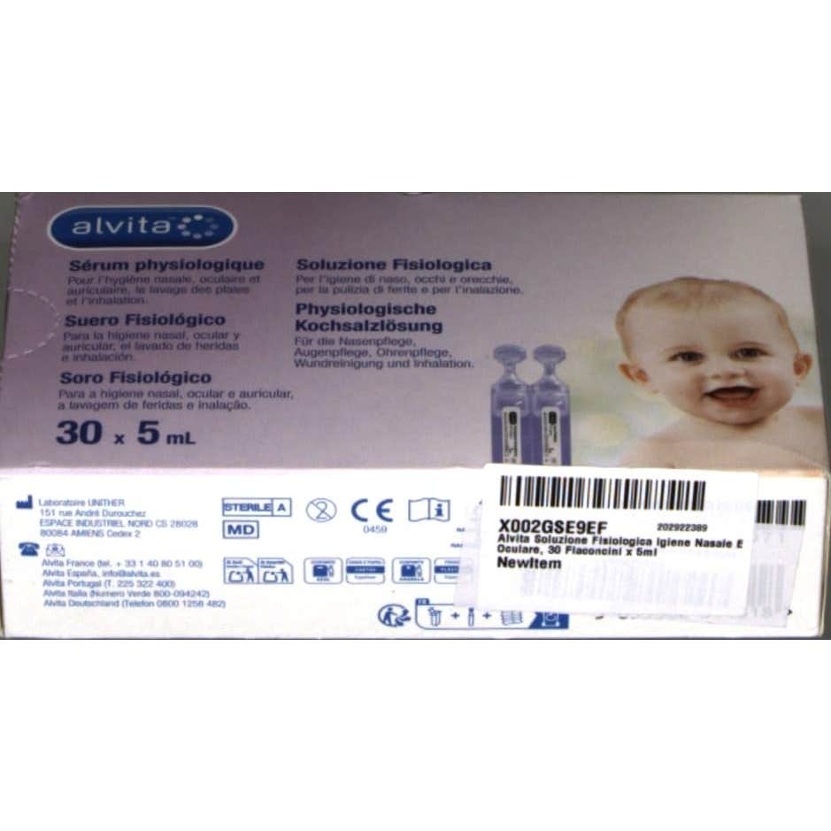 Alvita Suero Fisiológico Estéril 30x5ml