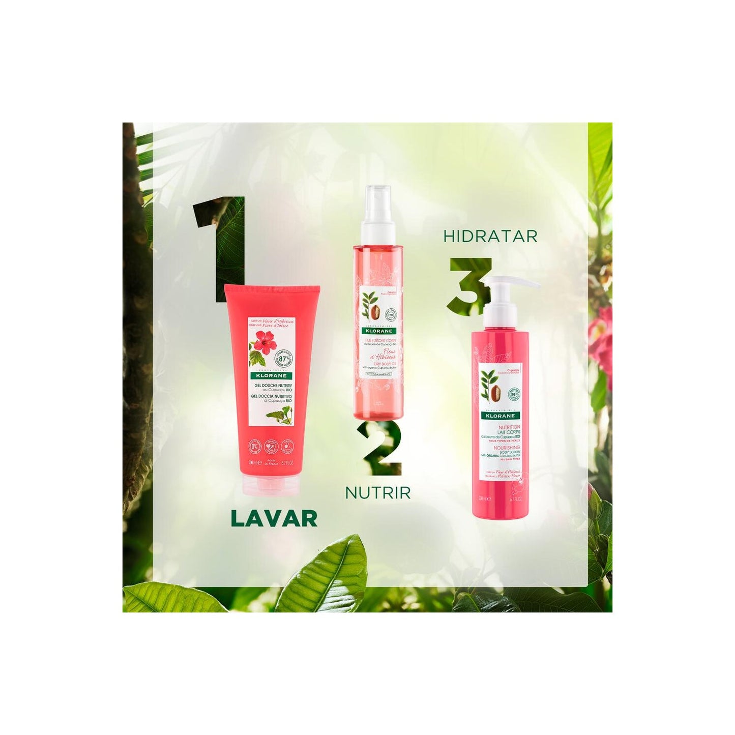 Klorane Gel de Ducha Flor de Hibisco 75 ml