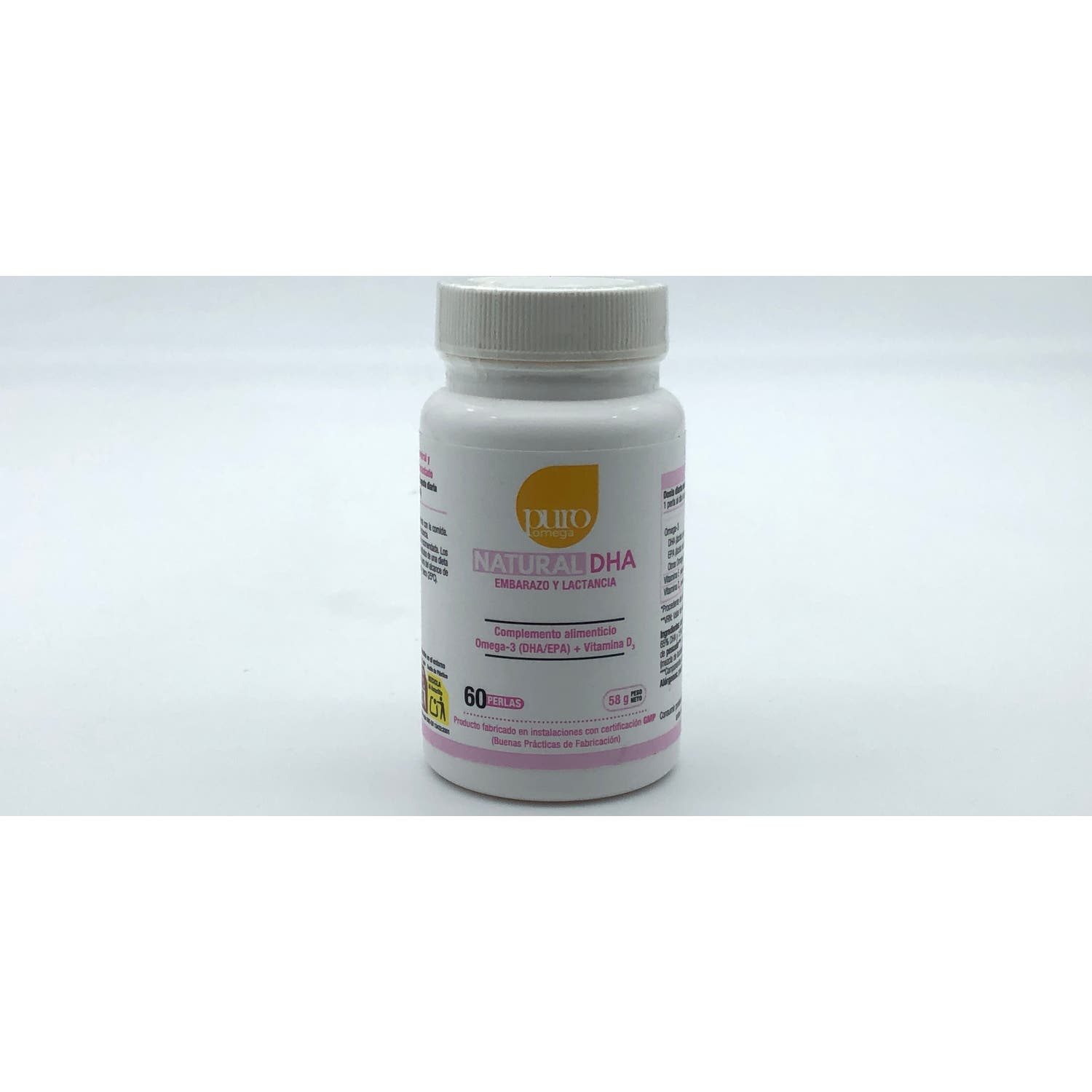 Puro Omega Natural DHA Embarazo Lactancia 60 Perlas