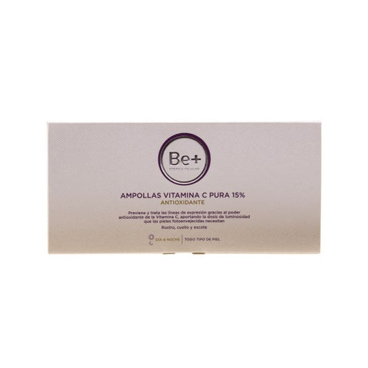 Be+ Ampollas Vitamina C Pura 15% Antioxidante 10 Amp