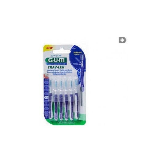 GUM® cepillo Butler Proxabr viaje 1512 6uds