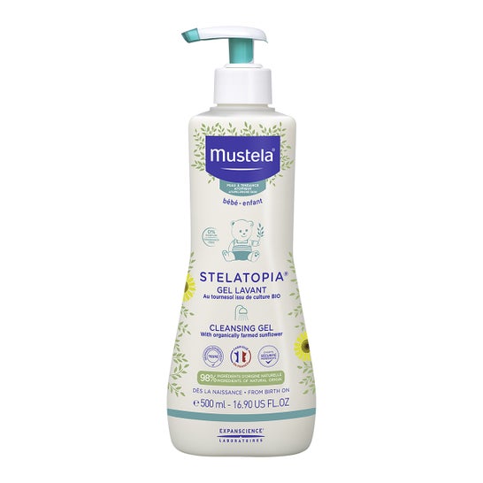 Mustela Stelatopia Gel de Baño con Girasol BIO 500ml