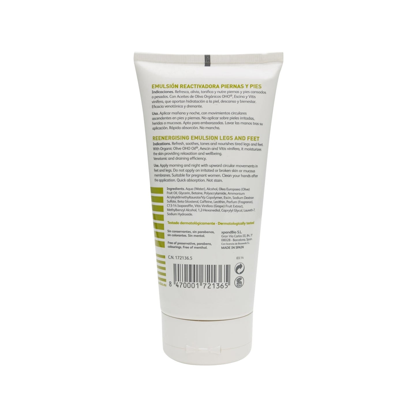 OHO Emulsión Reactivadora Piernas y Pies 150ml