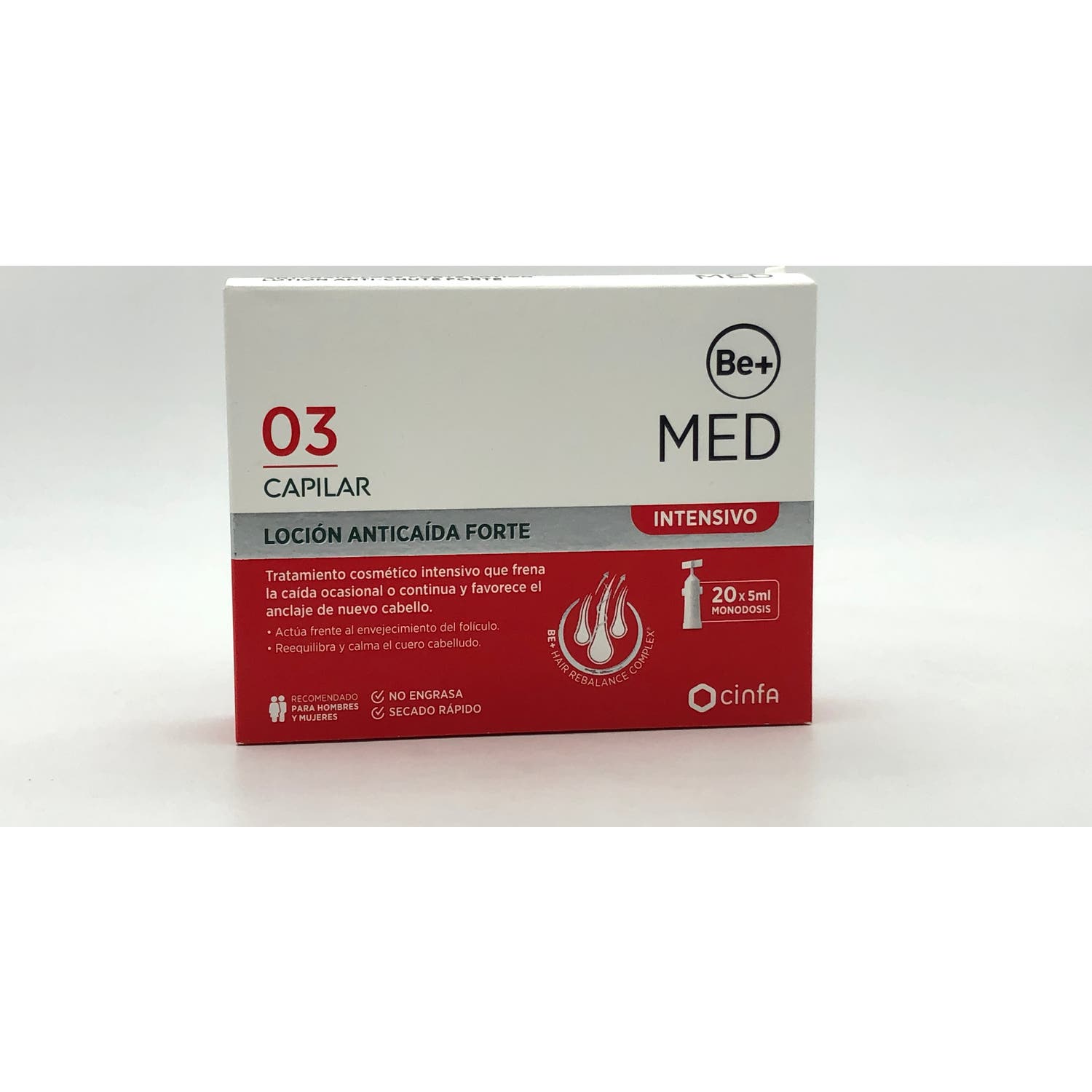 Be+ Anticaida Intensivo Locion Forte Ampollas 20uds
