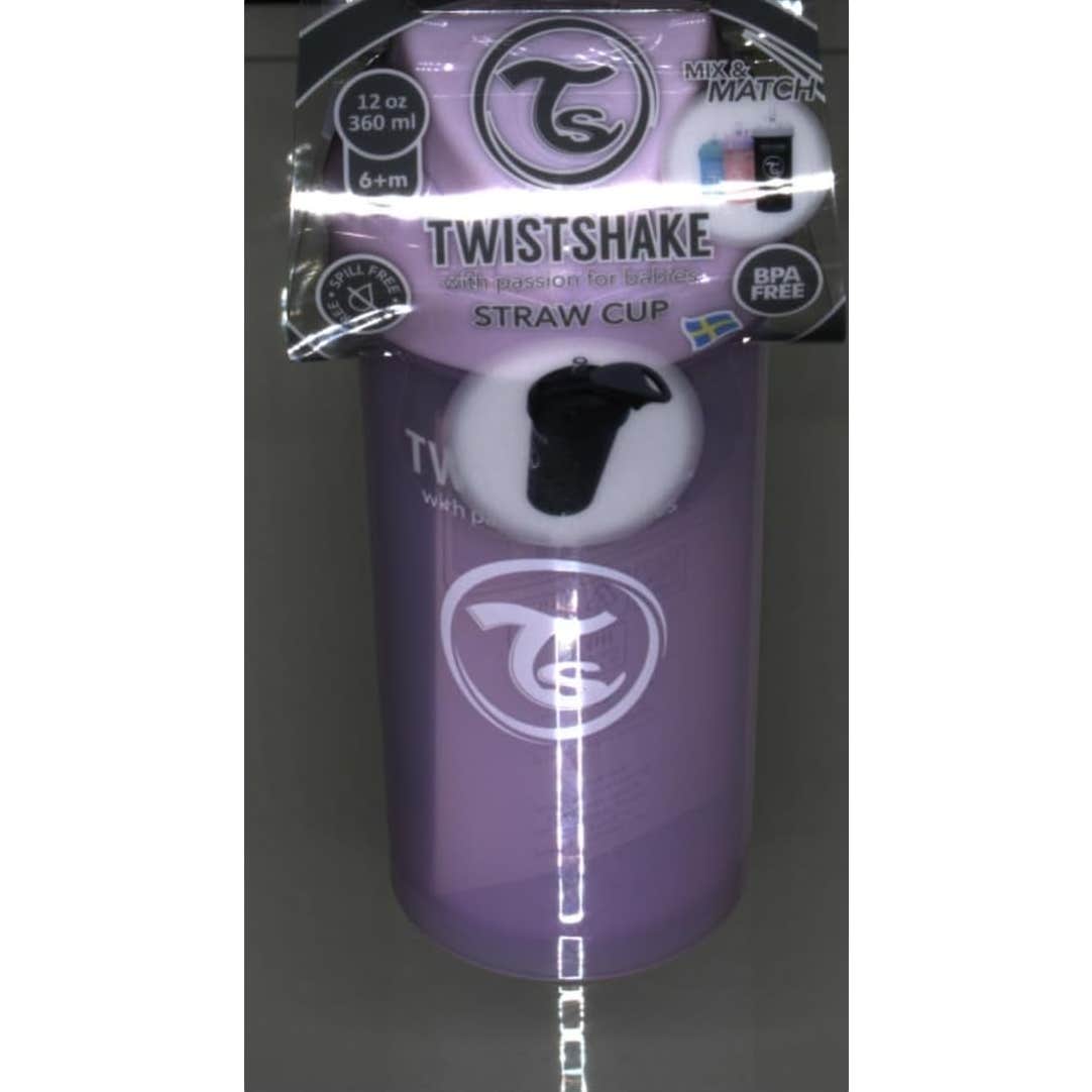 Twistshake Vaso con Pajita Color Lila 360ml