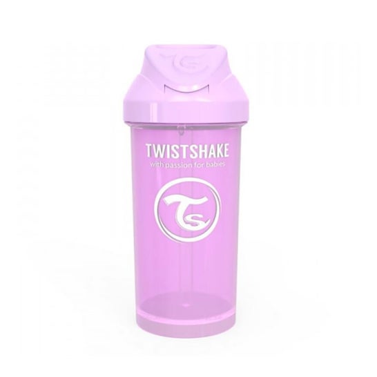 Twistshake Vaso con Pajita Color Lila 360ml