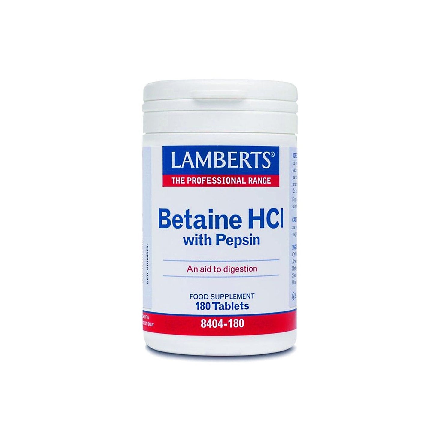 Lamberts Betaina HCL con Pepsina 180comp