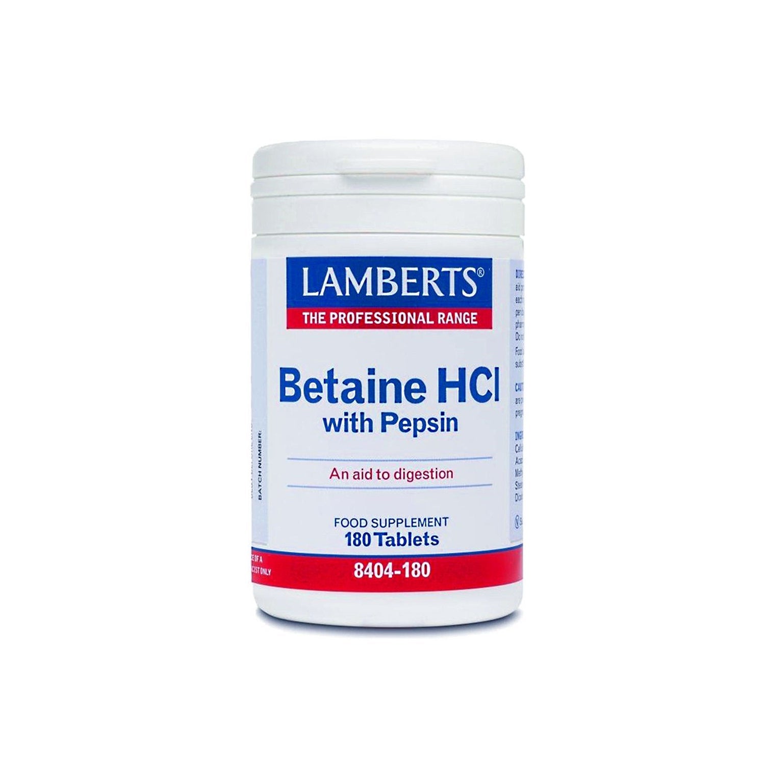Lamberts Betaina HCL con Pepsina 180comp