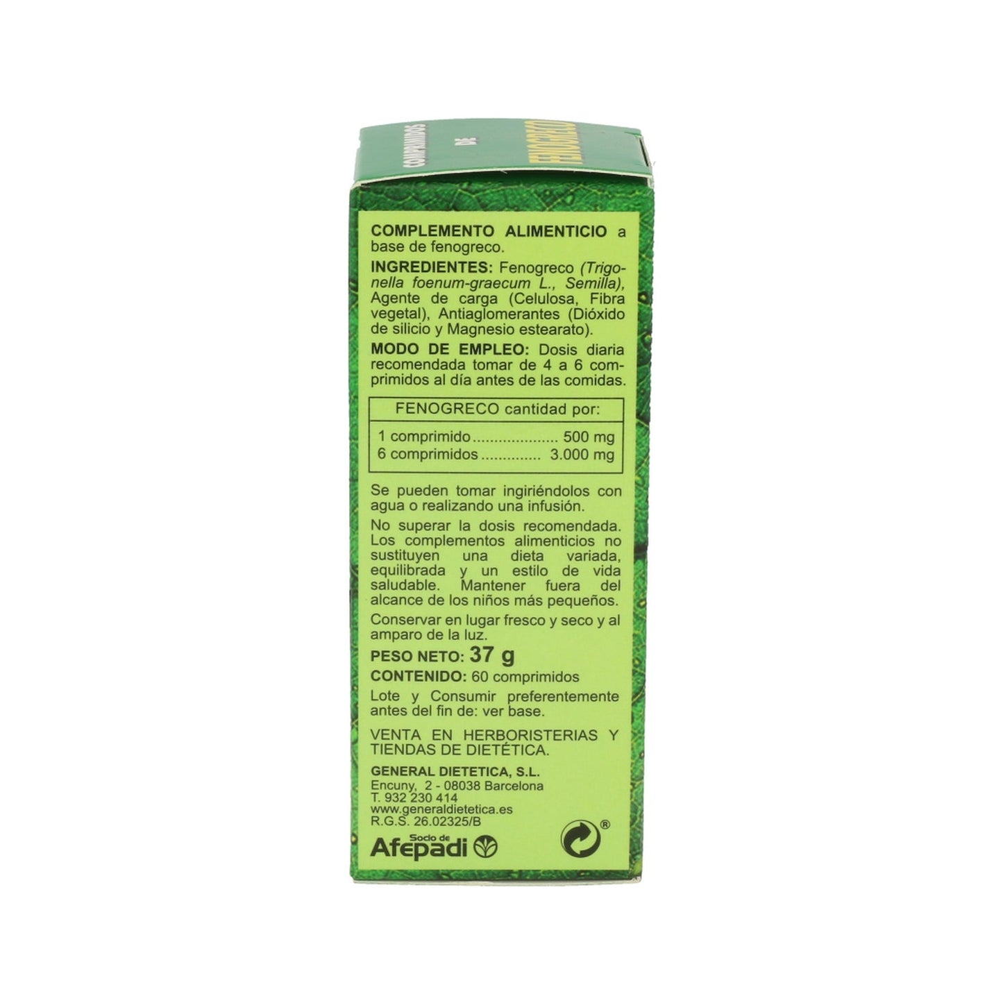 Integralia Fenogreco 60 comprimidos