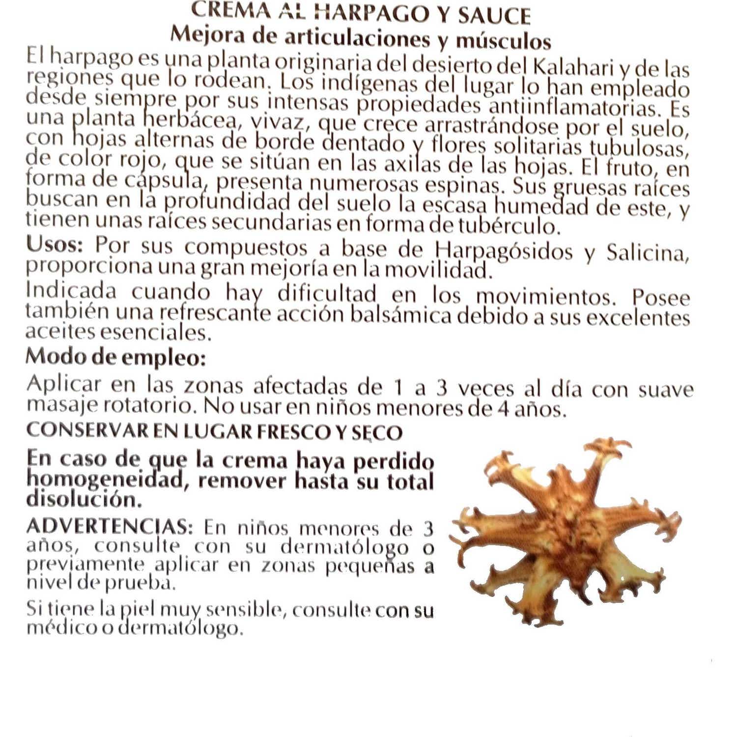 Fleurymer Crema de Harpago y Sauce Naturandor 50ml