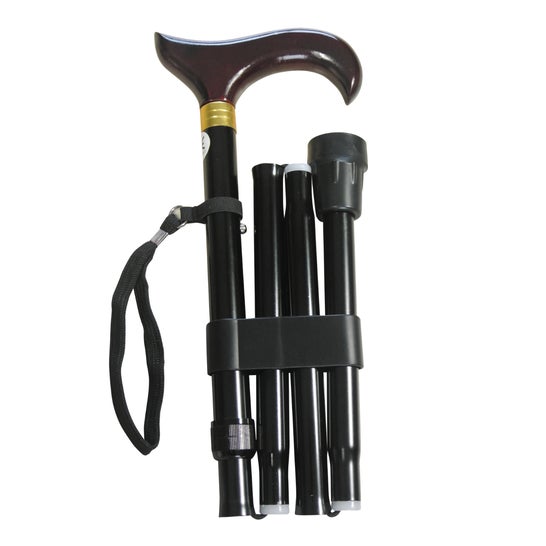 Identites Canne Pliante en Aluminium Noir 1 ud