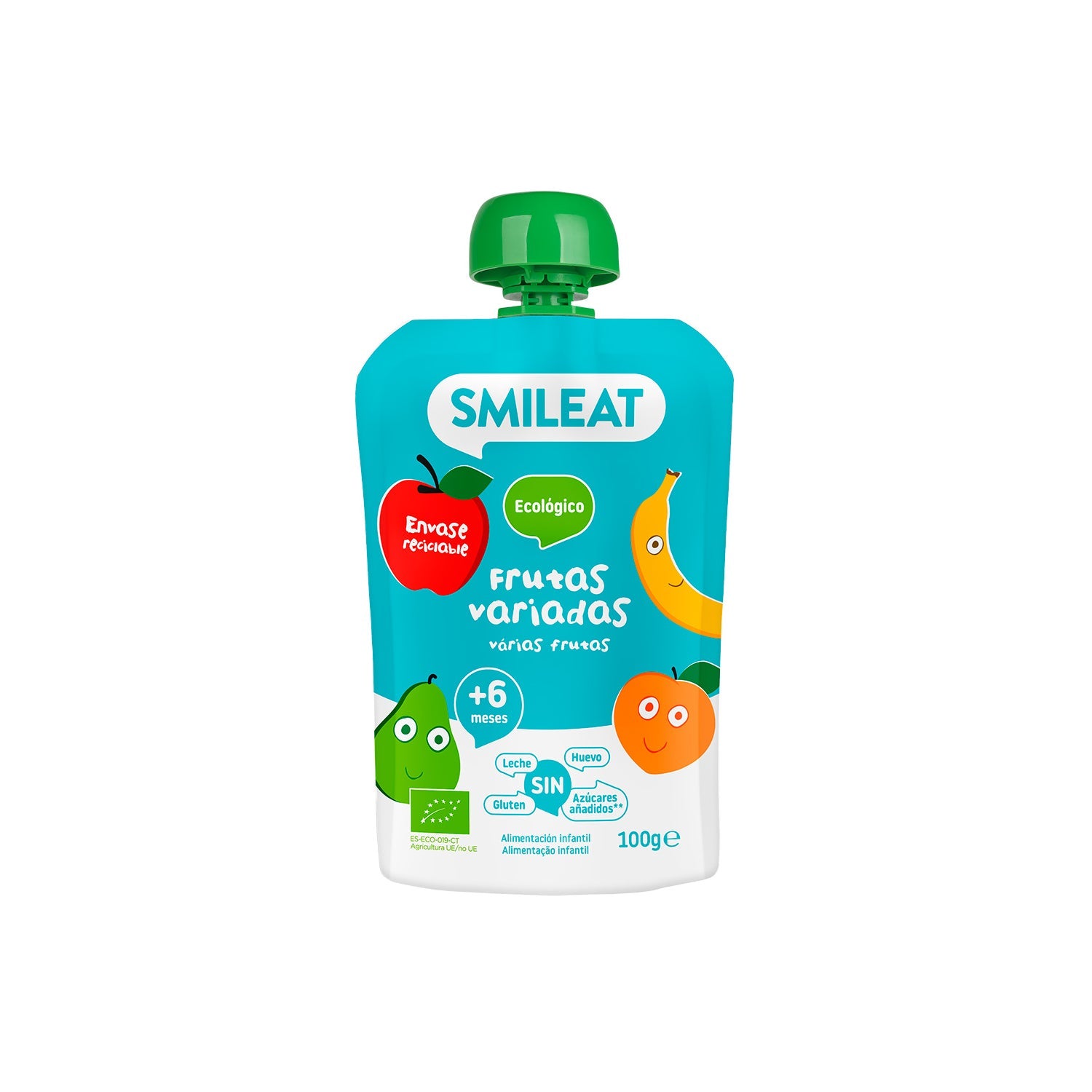 Smileat Pouch Ecológico de Frutas Variadas 100g