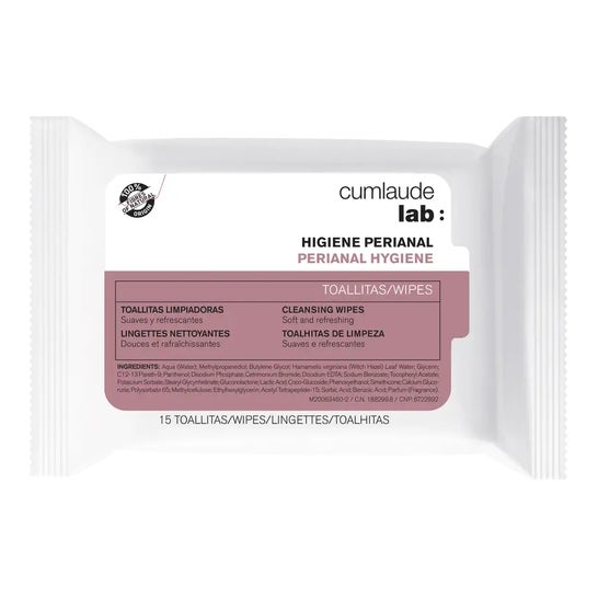 Cumlaude Lab Higiene Perianal Toallitas 15uds
