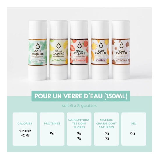 Valdispharm Eau Exquise L'Infusion Menthe Eau Aromatisée 10ml