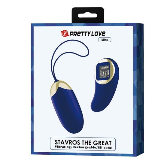 Pretty Love Mina Huevo Vibrador Control Remoto Azul 1ud