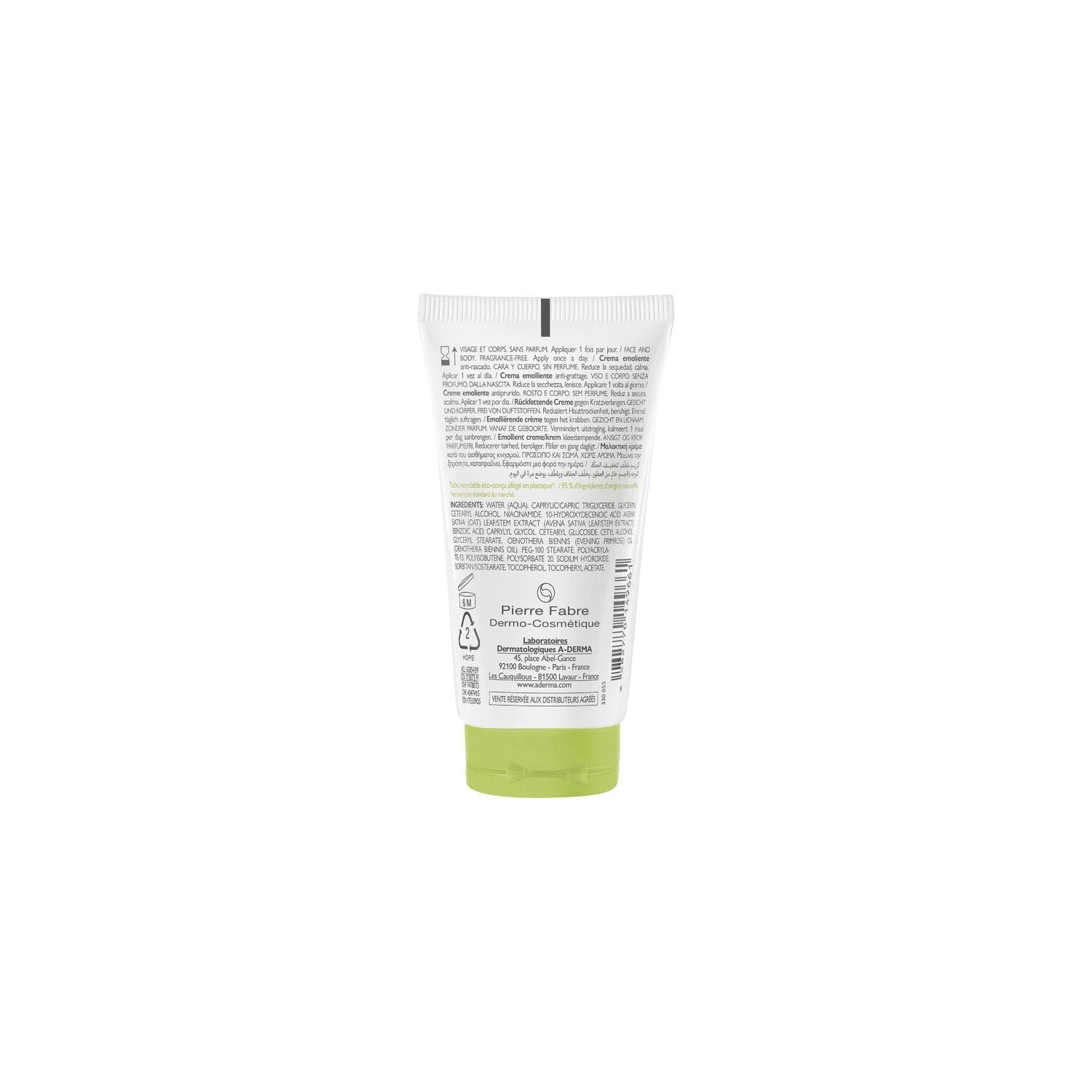 A-Derma Exomega Control Crema Emoliente 50ml