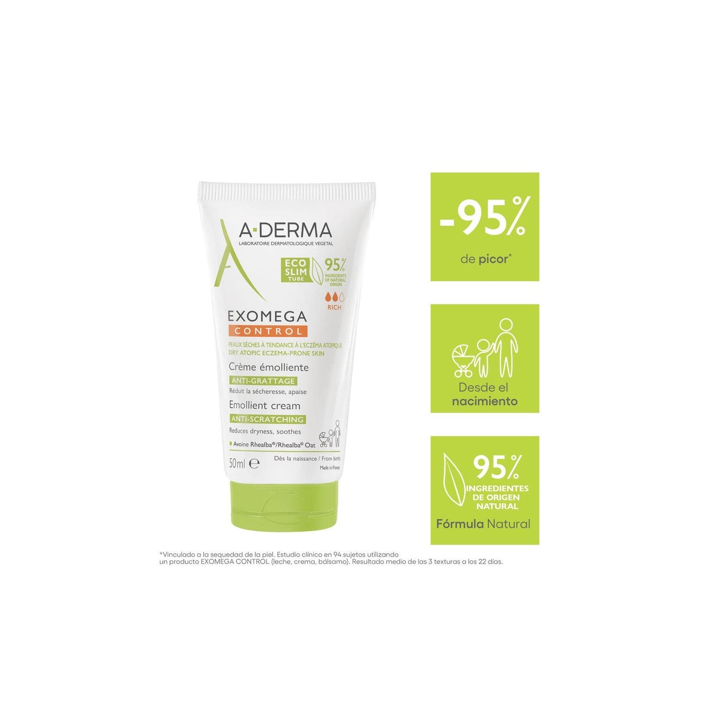 A-Derma Exomega Control Crema Emoliente 50ml