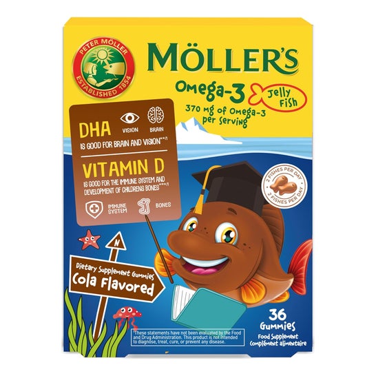 Möller's Omega 3 Jelly Fish Cola 36uds