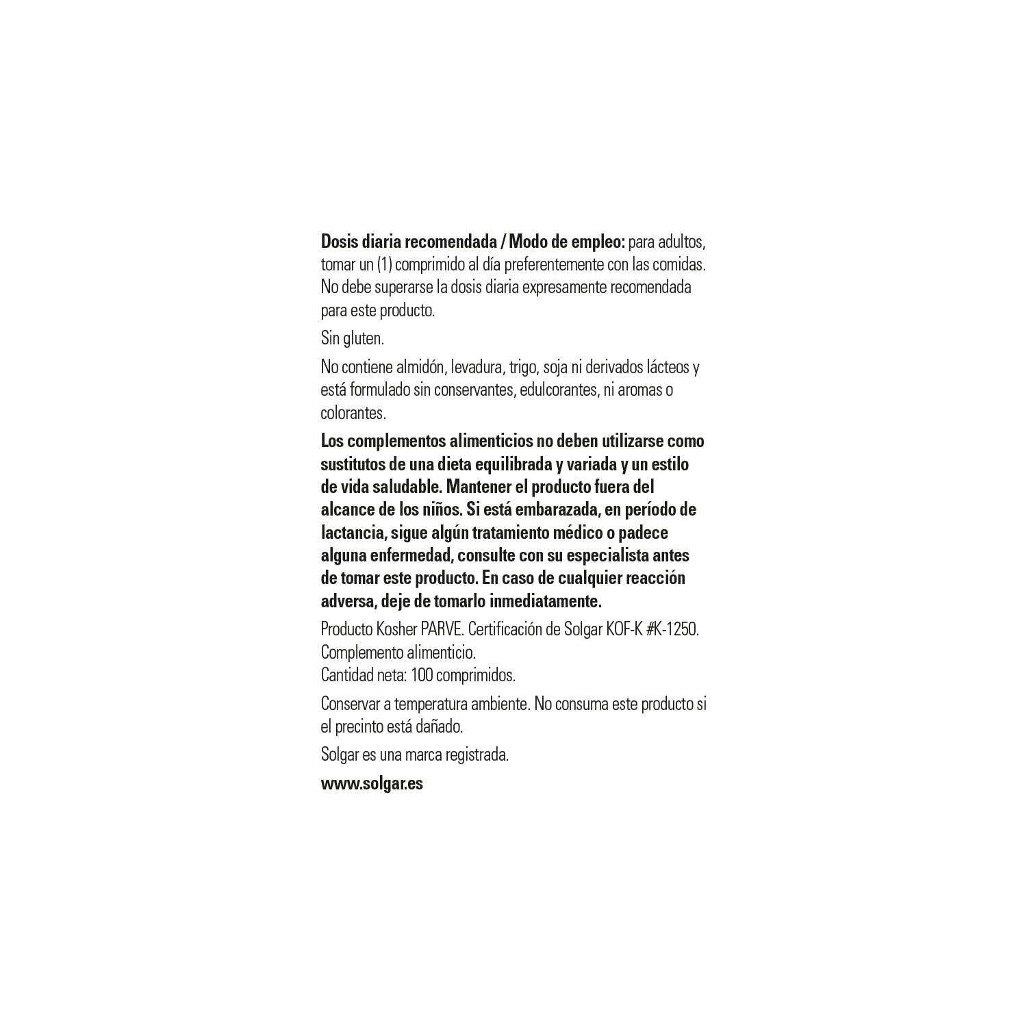 Solgar Vitamina C 1000mg con Escaramujo 100comp