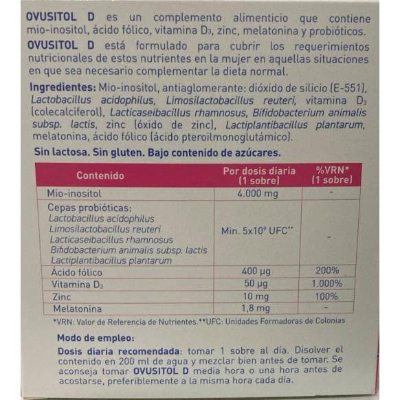 Ovusitol D 14 sobres