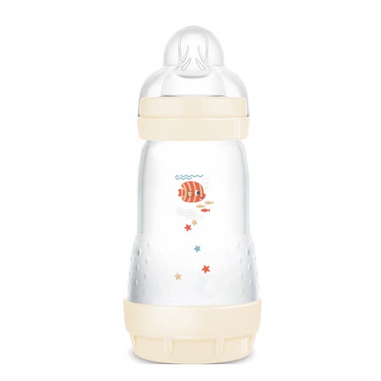Mam Easy Start Nature Biberón Tetina Flujo 2 Algodón 260ml 1ud