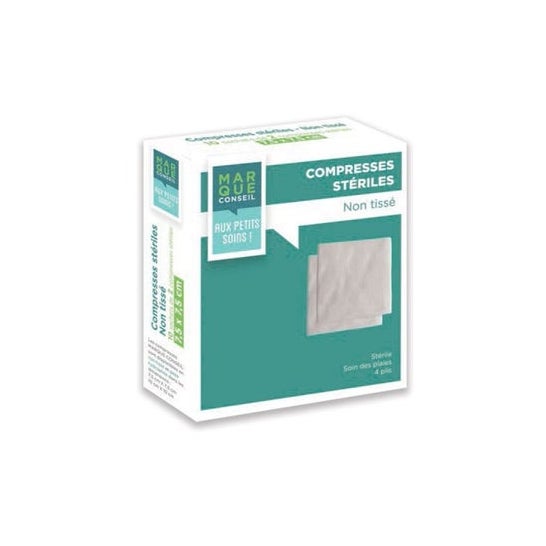 Marque Conseil Compresas No Tejidas Estéril 10x10 cm 50 Sobres