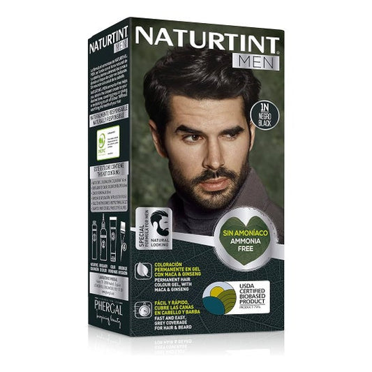 Naturtint Men Gel Coloracion Permanente 1N Negro 170ml