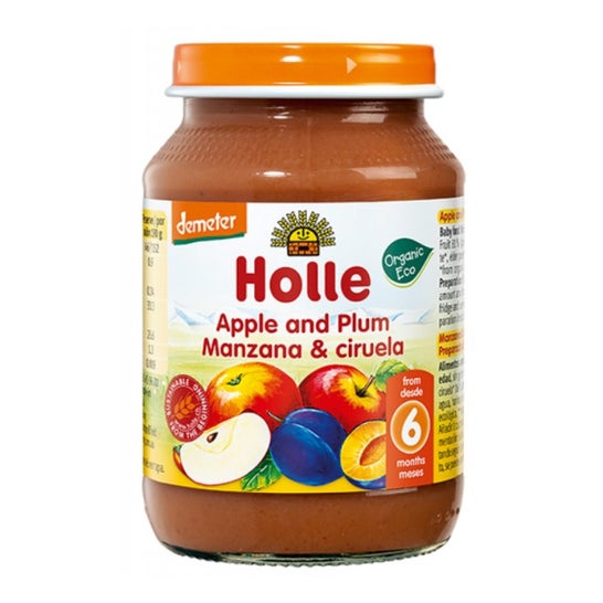 Holle Tarrito Manzana Ciruela 190 g