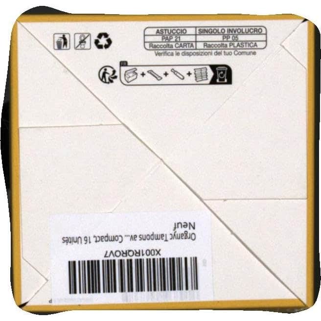 Organyc T Regular Aplicador Compact 16uds