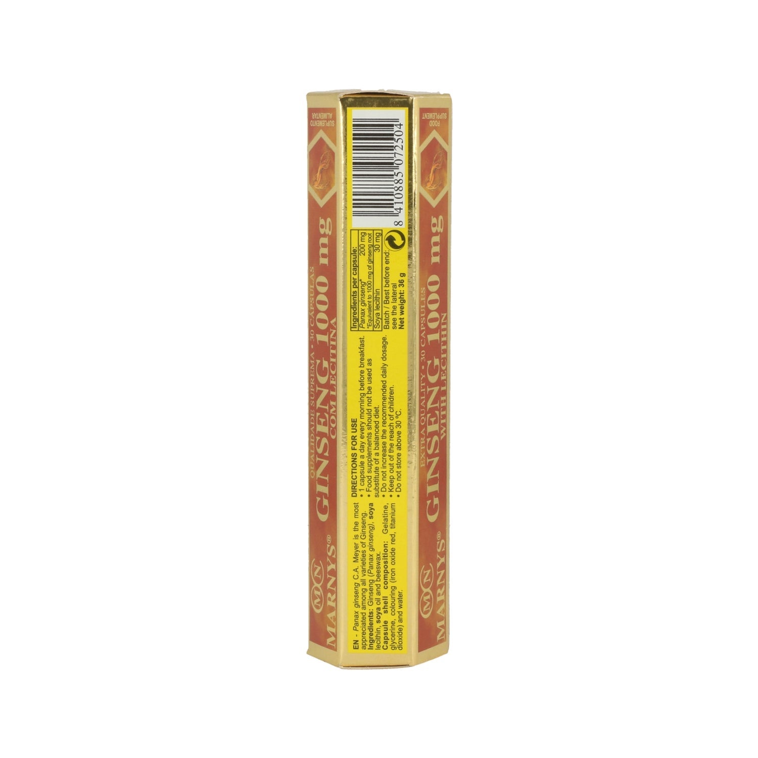 Marnys Ginseng con Lecitina 1000mg 30caps