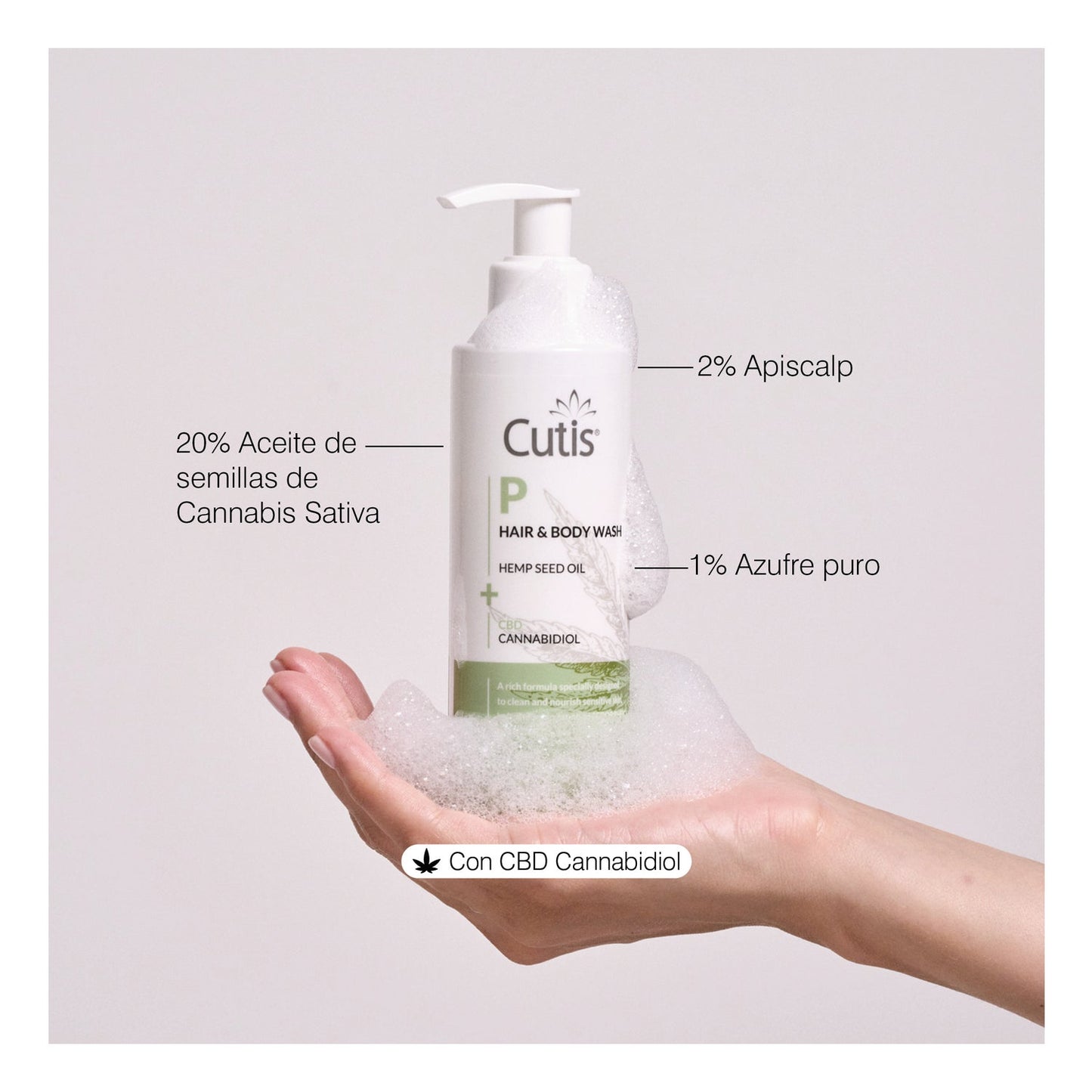 The Cutis Lab Cutis P Hair & Body Wash 150 ml