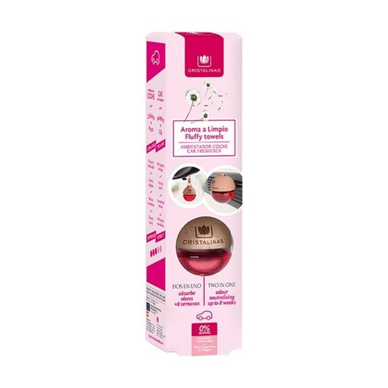 Cristalinas Coche Ambientador 0% Aroma Limpio 6 ml