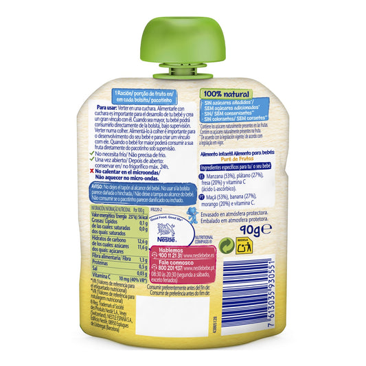 Nestle Manzana Plátano Fresa 90g