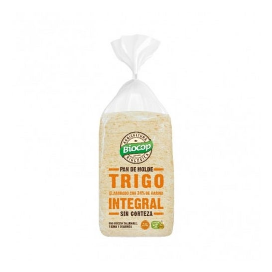 Biocop Pan Molde Trigo Integral Sin Corteza Bio 300g